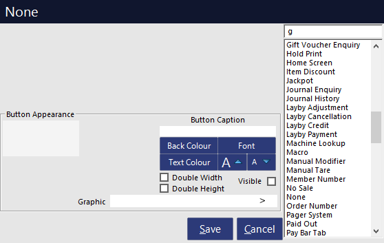 Screen Function List Function List