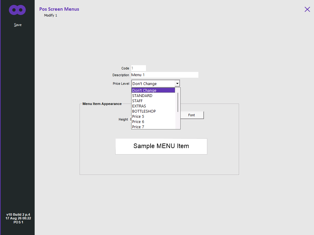 Grid/Menu