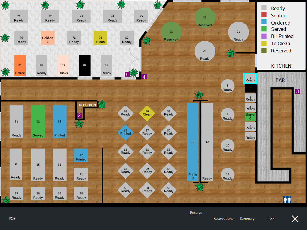 Restaurant & Table Map