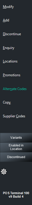 Alternate Codes